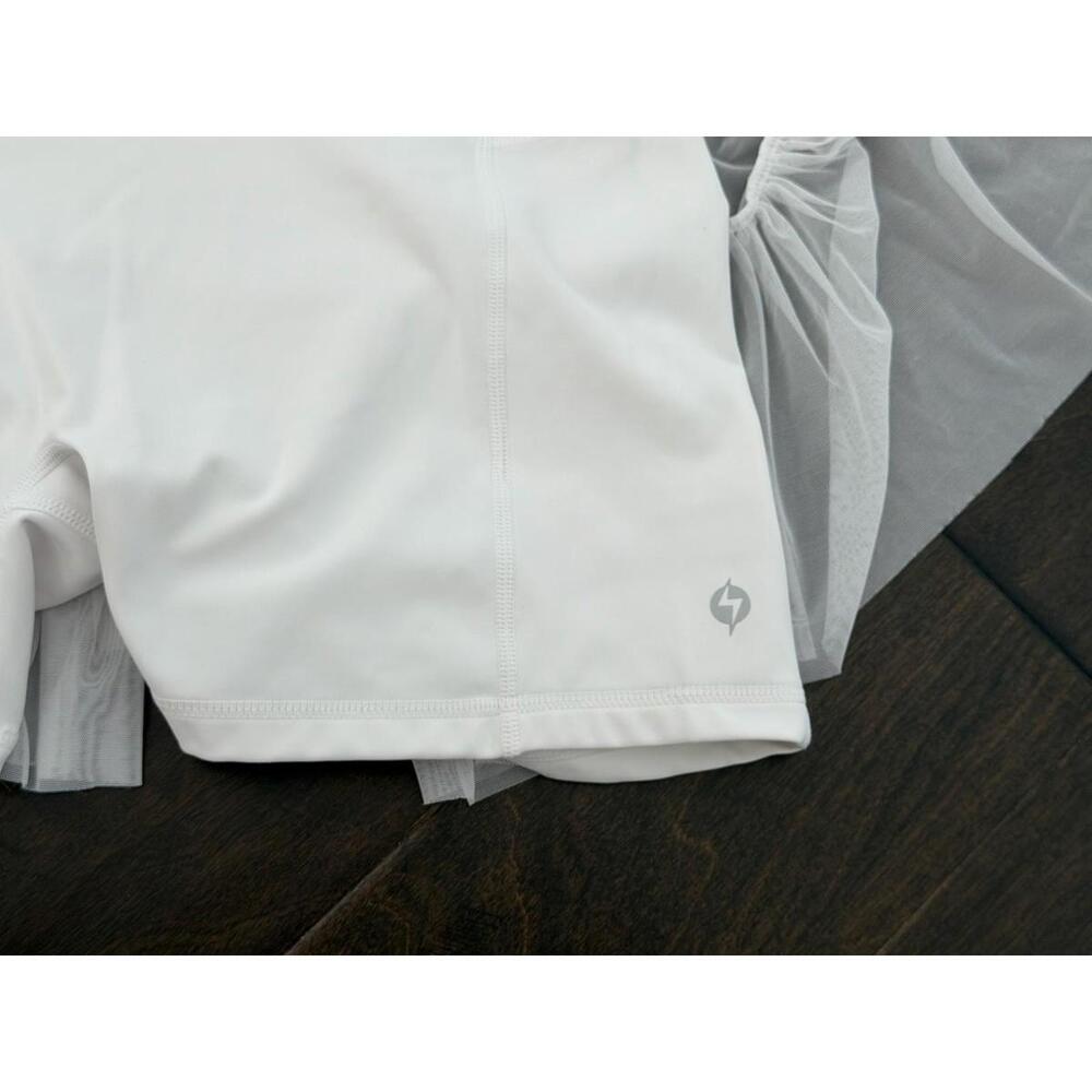 Pop Flex Pirouette Skort Cool White Size M - Picture 3 of 6
